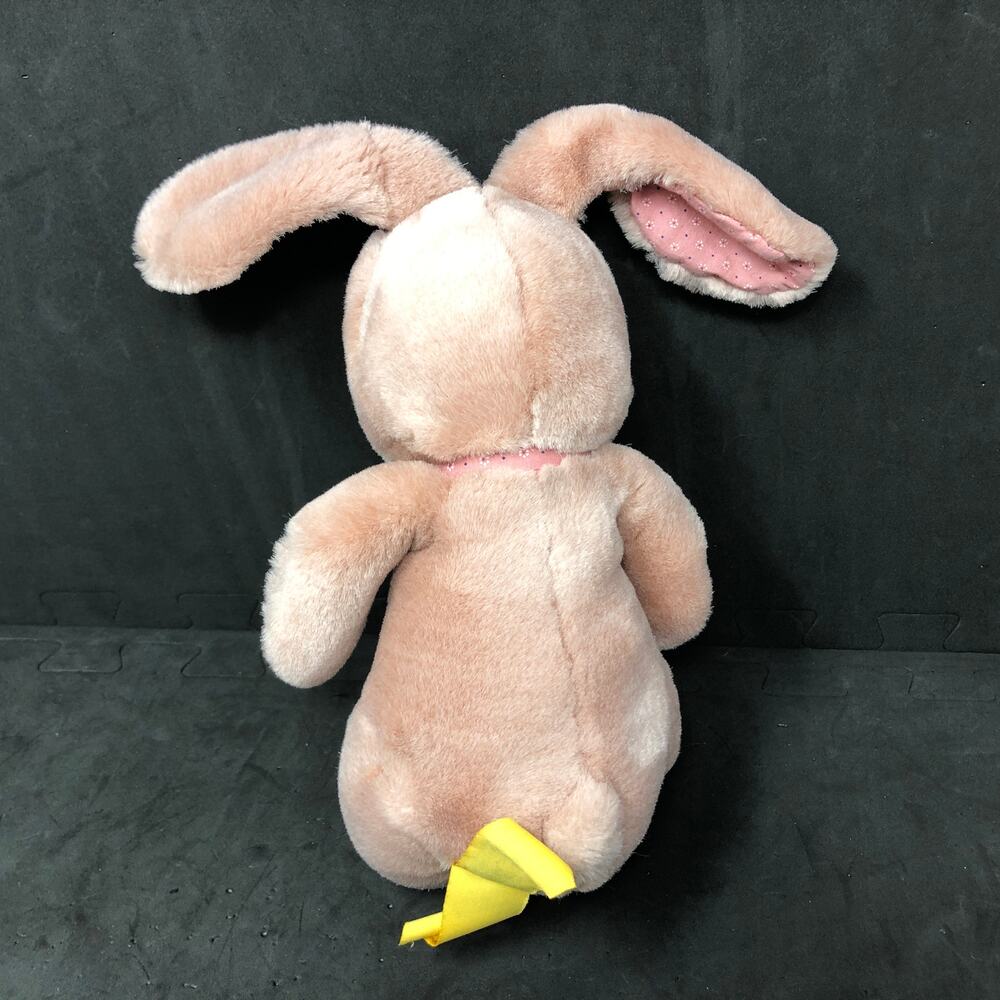 24k Polar Puff Wendie Pink Bunny Plush Floral Ears 9" Stuffed Rabbit VTG 1995 - Picture 3 of 6